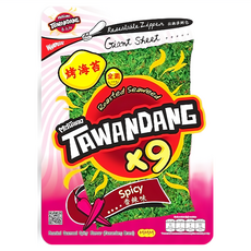 TAWANDANG 正宗泰國烤海苔 經典麻辣口味 巨型海苔片, 45g, 1包