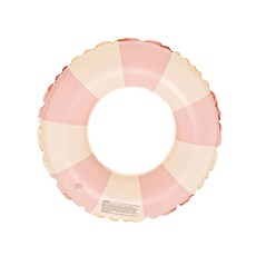 S-SportPlus+ 繽紛泳圈 100公分 粉色條紋 成人泳圈, 粉, 1個