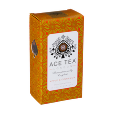 ACE TEA 蘋果肉桂茶 立體茶包 15包 - 濃郁肉桂香氣, 微酸蘋果, 天然大片茶葉, 1盒