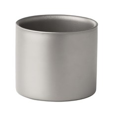 TEMPEST 純鈦雙層小茶杯 75ml, 1個, 鈦本色