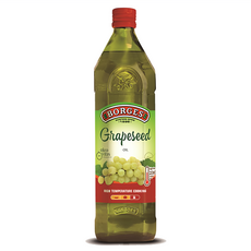 BORGES 西班牙原裝進口100%純葡萄籽油-高溫烹飪適用 健康美味, 1L, 1瓶