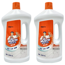Mr Muscle 威猛先生 愛地潔磨石樂 清潔 光亮 保護, 2L, 2桶