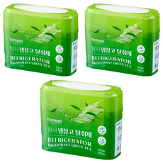 Tamsaa 冰箱除臭劑，綠茶成分，420g 冰箱用, 3個