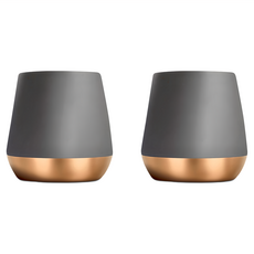 FELLOW Junior雙層陶瓷小咖啡杯 2.3oz, 黑色, 2個