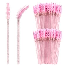 LaMon 閃亮睫毛螺旋刷 100入, 1個, 粉色