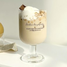 蕉蕉購物 ins透明質感法文玻璃高腳杯, 透明色, 1個