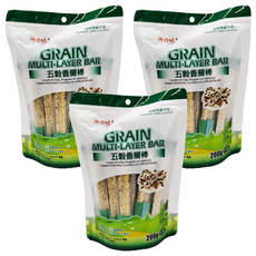 御之味 五穀香層棒, 層層酥脆, 香濃美味, 棒狀造型, 單獨包裝, 200g, 3袋