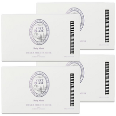 VERT BLANC 柔軟去靜電烘衣面膜，Baby Musk, 30張, 4盒