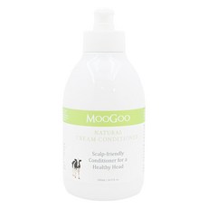 MOOGOO 天然初乳潤髮乳, 牛奶蛋白滋潤髮絲, 植物萃取油脂修復毛躁, 純淨無添加, 敏感肌適用, 500ml, 1瓶