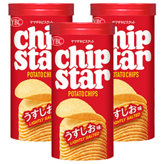 YBC Chip Star 洋芋片，淡鹽味, 3罐, 45g