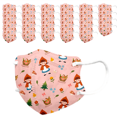 順易利 幼童3D立體口罩 小紅帽 30片/盒, 1盒