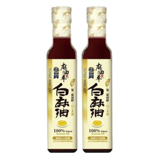 麻油車 頂級冷壓白麻油, 100%白芝麻, 255毫升, 255ml, 2瓶