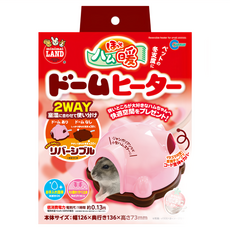 minimal LAND MARUKAN 鼠鼠電暖窩, 底部可單獨使用，加屋頂更保暖, 多洞口設計，適合愛鑽來鑽去的小鼠, MK-RH-201, 1個