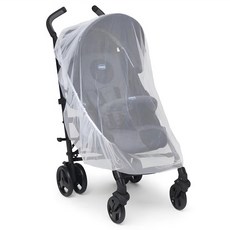 Chicco 推車蚊帳，全罩式透氣網設計，適用於各種大小的推車, 1個, 白色