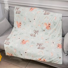 LoveCity 寢城之戀 吸濕排汗萊賽爾天絲 四季兒童小涼被, 森林野餐