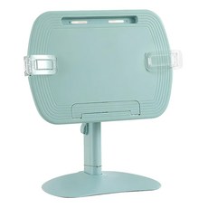 Mass 生活好物 兒童多功能折疊升降兩用支架 藍綠色 護眼閱讀書架 可調高度 兒童學習好幫手, 1層