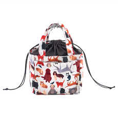 in Blooom 印花樂 x Soupy Tang 束口便當袋 棉質, 35 x 16 x 15cm, 寵物派對, 1個