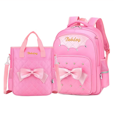 Kori Deer 可莉鹿 超輕減壓護脊書包 貴族公主風 2~6年級適用 2件組 2個