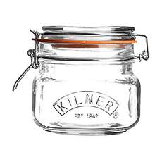 KILNER 多功能扣式密封罐，0.5L，玻璃材質，金屬扣環, 1個