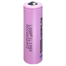 LG 3400mAh 18650 可充式鋰電池 尖頭, 1個, 1入