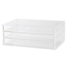 MUJI 無印良品 壓克力盒 25.5 x 17 x 10cm 橫型 3層, E14A450