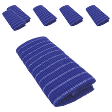 TOWA 東和產業 泡立纖維男性超硬尼龍澡巾 - 藍色，約28 x 120公分，100%尼龍，日本製造, 34713, 1入, 6件