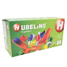 HUBELiNO 軌道式積木套件組合, 46pcs, 德國製造, 與它牌積木兼容, 1盒