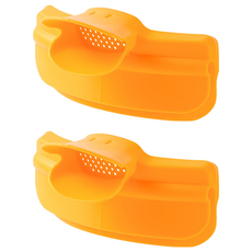 儀家生活館 耐熱防潑灑鍋嘴 液體導流器, 黃色鴨嘴, 2個