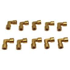 一般銅90°雙內牙接頭 10入, 1/8", 1袋
