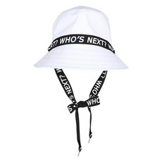 luxgolf 女款字母綁帶漁夫帽 SMACC012, 白色, 1個