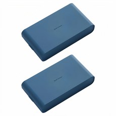 iSFun 方型卡扣 抽屜桌面口罩雜物收納盒, 顏色隨機, 2個