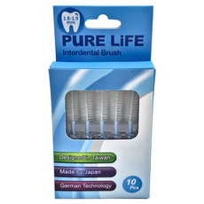 PuRE LiFE 寶淨 纖柔護齒可替換刷毛 PLT-06U 馬卡藍, 1.9mm, 10個裝, 1盒