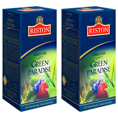 RISTON 瑞斯頓 樂園花香綠茶 斯里蘭卡頂級茶葉, 1.5g, 25包, 2盒