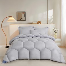 JAROI 3D水立方石墨烯可水洗冬被 雙人 含30%石墨烯棉