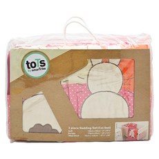 smarTrike 史崔克 英國兔柔棉床包3件組-粉紅, 床圍32 x 176cm + 雙面被100 x 120cm + 床罩140 x 70 + 20cm