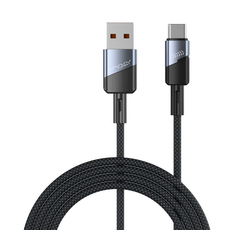 VYVYLABS 精良系列 Type-C 快充數據線 (3A) 適用iPhone 15, 鋁合金+尼龍編織, 1m, 深灰色, 1條