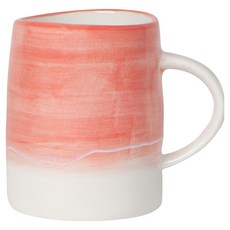 NOW 裂紋瓷製馬克杯 340ml, 珊瑚紅, 1個