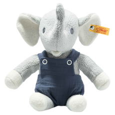 Steiff 德國金耳釦泰迪熊 嬰幼兒玩偶, 26cm, GOTS Eliot Elephant 大象, 1個