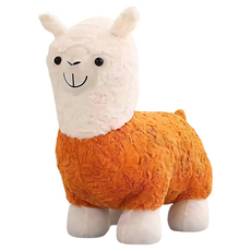 動物椅 羊駝椅凳 小號, 桔色, 1個