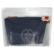 LIHIT LAB. Bloomin 大開口矽膠隨身袋 大容量可站立, L, 海軍藍