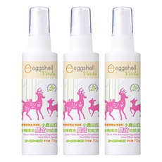 eggshell Verda 小鹿山丘 有機精油雙效防蚊液, 70g, 3瓶