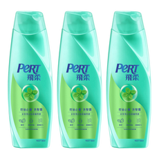PeRT 飛柔 控油止癢洗髮露, 400g, 針對易出油頭皮屑問題, 3瓶