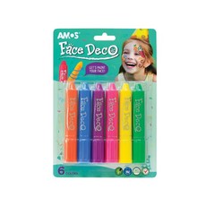 AMOS 阿摩司 Face Deco 人體彩繪棒, 6色