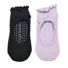 NICOFUN 愛定做 捲捲花邊防滑瑜珈襪 FYK23YOGA02 64g