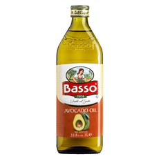 Basso 巴碩 100%酪梨油，含84%單元不飽和脂肪，非基改無農藥，發煙點高達255度，適合高溫烹調, 1L, 1瓶