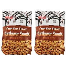 甘源 蟹黃味瓜子仁 獨立小包裝 鹹香酥脆 佐茶伴酒, 260g, 2包