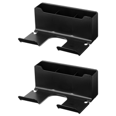 comet 免打孔黏貼式吹風機架, 2個, 黑色