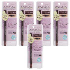 SANA 莎娜 New Born 絲滑魅柔眼線筆 03 黑莓棕, 1.5mm超極細筆芯, 防水, 附暈染海綿棒頭, 5件