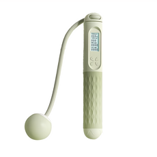 負重無繩跳繩，矽膠+PP質感, 綠色, 1組, 15cm