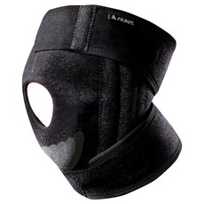 ATUNAS 歐都納 半月型矽膠軟骨髕骨軟鐵護膝, 科技編織棉布, 吸濕排汗透氣, 開放式魔鬼氈設計, 均碼, 1個